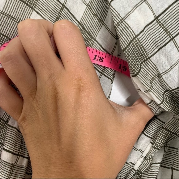 Free People time out lace green plaid tunic top - Picture 8 of 11